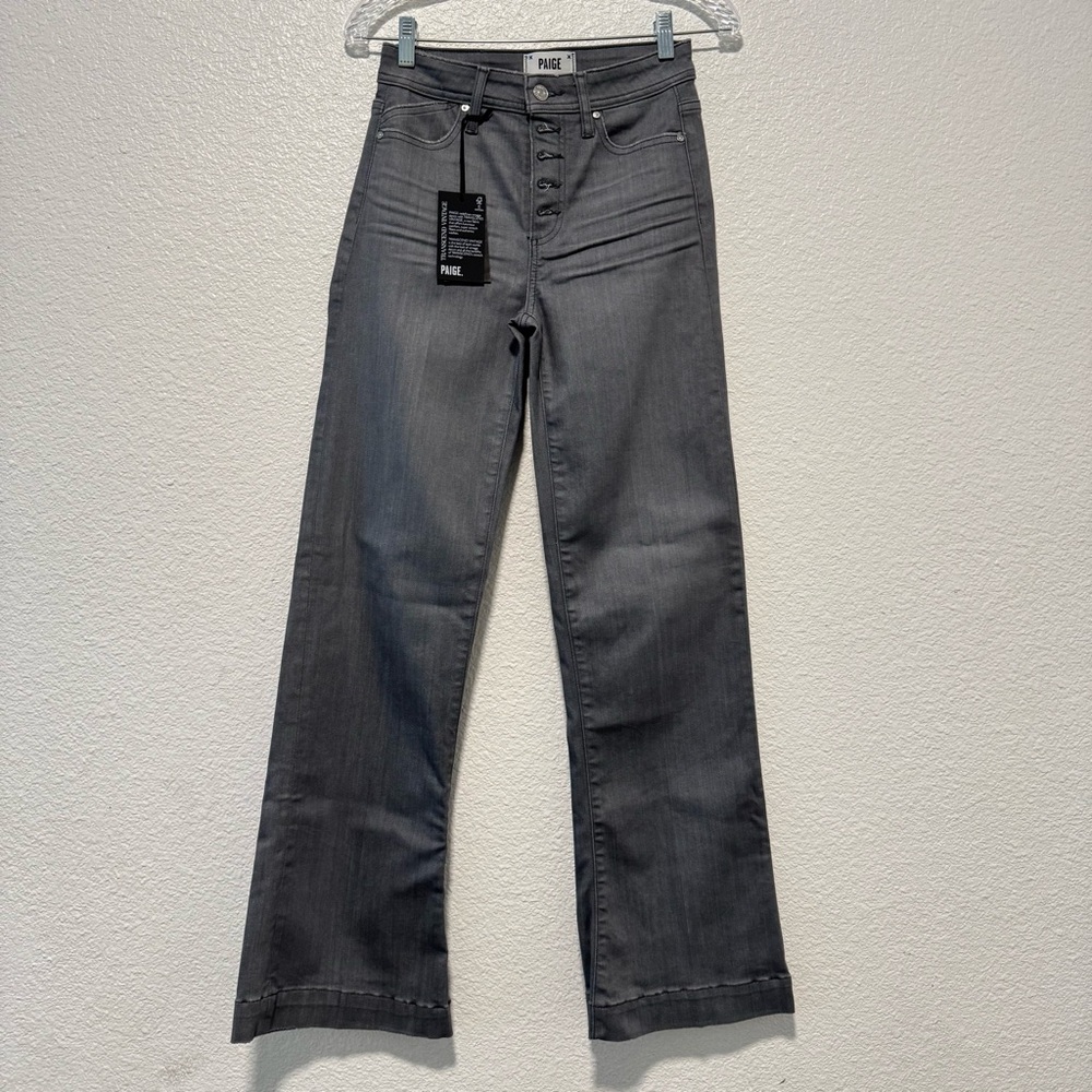 PAIGE LEENAH Slim Wide Leg Jeans Premium Denim